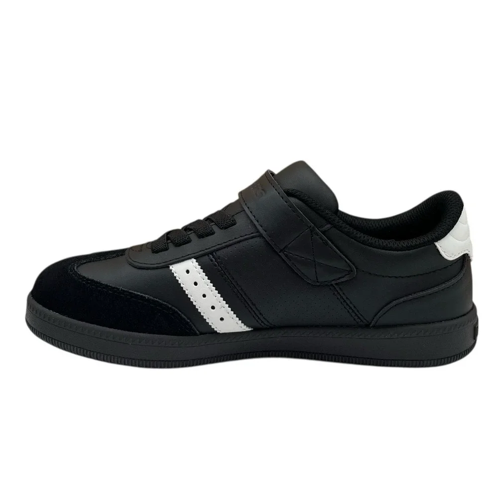 Skechers Zinger‎ Street Youth Boys Athletic Slip-on Shoes Size 3 Black White